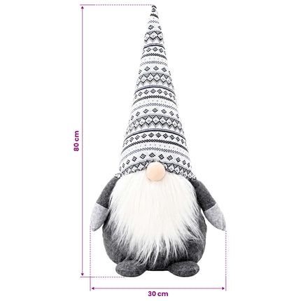 Julenisse Grå 80 cm Polyester