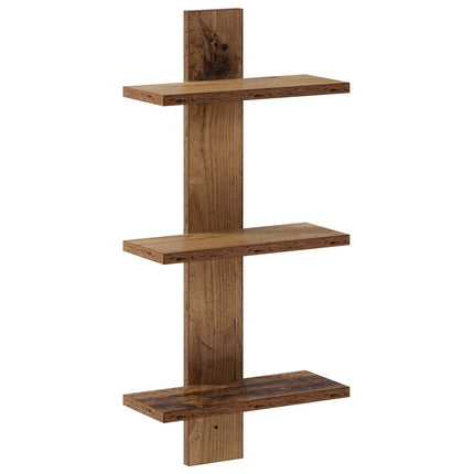 Væghylde Egetræ 30 x 13.5 x 64.5 cm Konstrueret træ