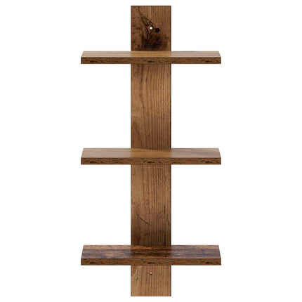 Væghylde Egetræ 30 x 13.5 x 64.5 cm Konstrueret træ