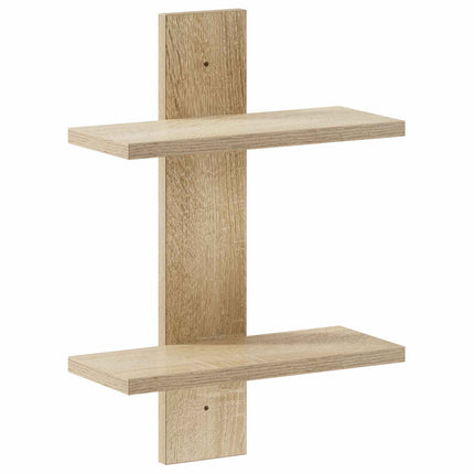 Væghylde Sonoma-eg 30 x 13,5 x 43 cm Konstrueret træ