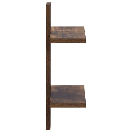 Væghylde Røget eg 30 x 13,5 x 43 cm Konstrueret træ