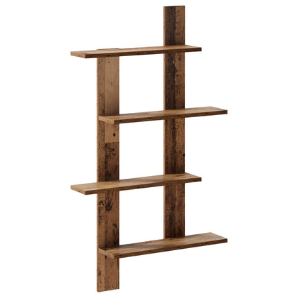 Væghylde Gammelt træ 61 x 13,5 x 105 cm Konstrueret træ