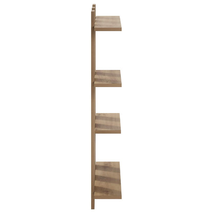 Væghylde Artisan-eg 61 x 13,5 x 88 cm Konstrueret træ