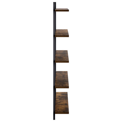 Væghylde Røget eg 102 x 13,5 x 102 cm Konstrueret træ