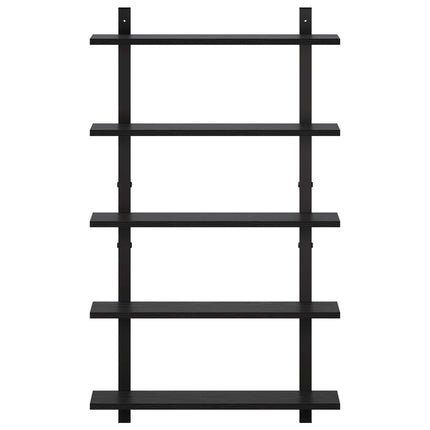 Væghylde Sort eg 60,5 x 13,5 x 102,5 cm Konstrueret træ
