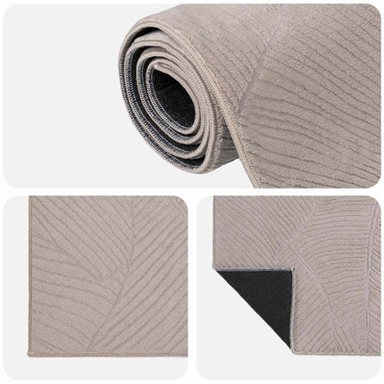 Tæppe IZA Beige 80 x 200 cm 100% polyester Lav luv