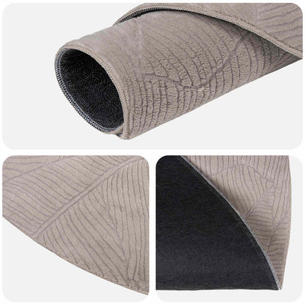 Tæppe IZA Beige Ø 160 cm 100% polyester Lav luv
