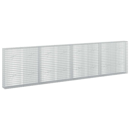 Gabion med 3,5 mm tråd og 5x2,5 cm net 400x20x100 cm