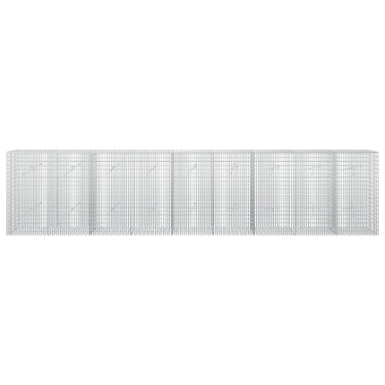 Gabion med 3,5 mm tråd og 5x2,5 cm net 450x20x100 cm