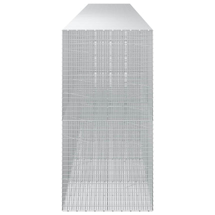 Gabion med 3,5 mm tråd og 5x2,5 cm net 800x100x200 cm