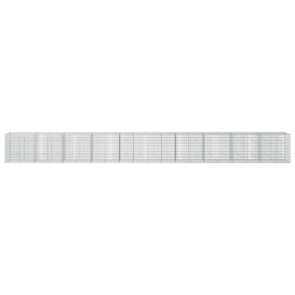 Gabion med 3,5 mm tråd og 5x10 cm mesh 1000x20x100 cm