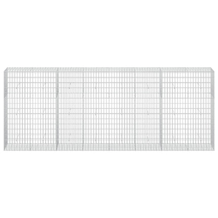 Gabion med 3,5 mm tråd og 5x10 cm mesh 400x50x150 cm