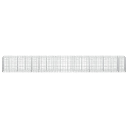 Gabion med 3,5 mm tråd og 5x10 cm mesh 850x100x100 cm