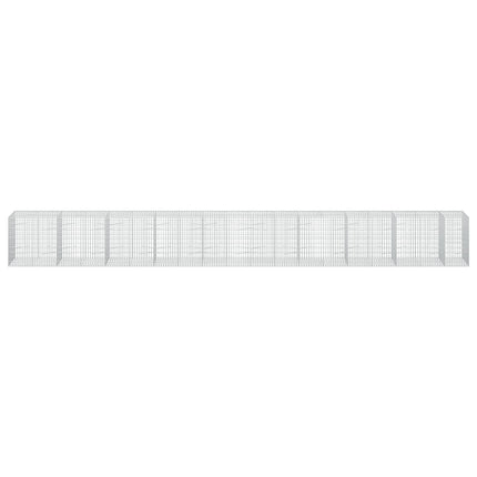 Gabion med 3,5 mm tråd og 5x10 cm mesh 950x100x100 cm