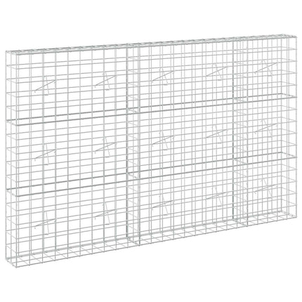 Gabion med 5 mm Tråd og 10x10 cm Net 250x20x150 cm