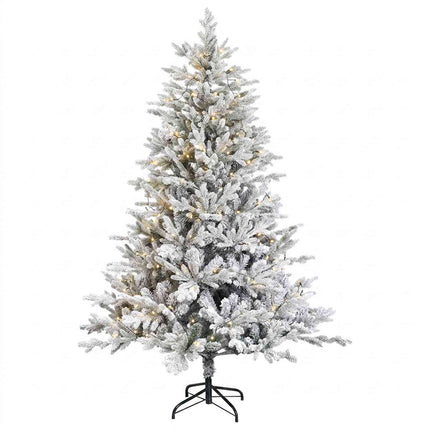 Kunstigt Hinged Juletræ 150 cm 150 LED'er Varm hvid