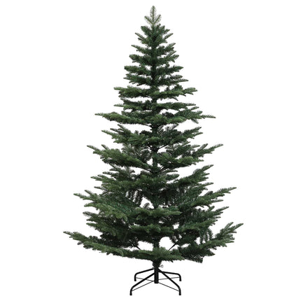 Kunstigt Hinged Juletræ 240 cm 300 LED'er Varm hvid PE og PVC