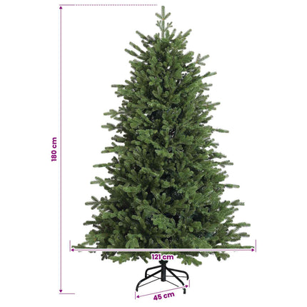 Kunstigt Hinged Juletræ 180 cm 300 LED'er Varm hvid