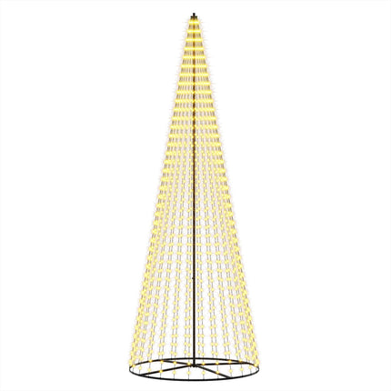 LED juletræ 385 cm 1148 LED'er Varm hvid Jern Sort