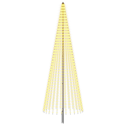 LED juletræ 385 cm 1148 LED'er Varm hvid Jern Sort
