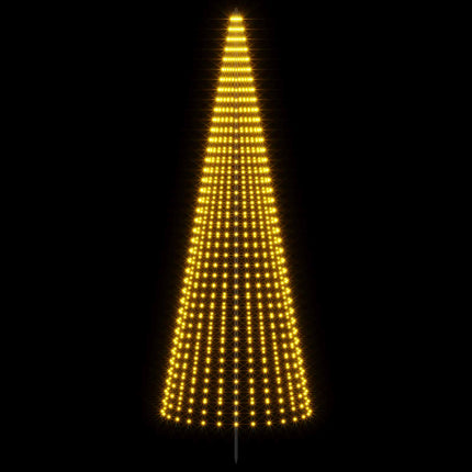 LED juletræ 385 cm 1148 LED'er Varm hvid Jern Sort