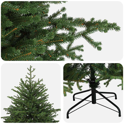 Kunstigt Hinged Juletræ 150 cm PVC og metal Grøn