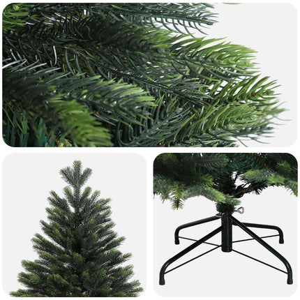 Kunstigt Hinged Juletræ 120 cm PVC og metal Grøn