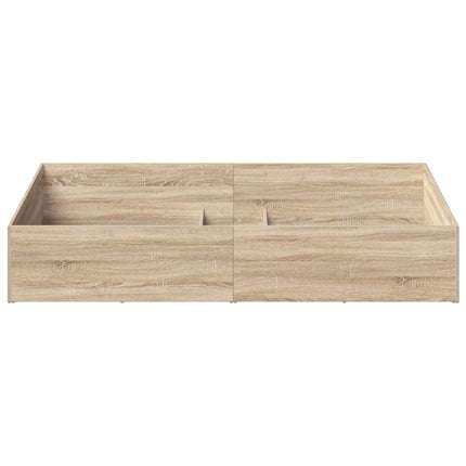 Sengeomkransning til justerbar sengebund Sonoma-eg 70 x 200 cm