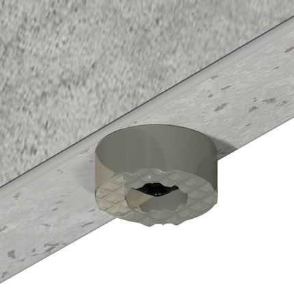 Sengeomkransning til justerbar sengebund Betongrå 70 x 200 cm