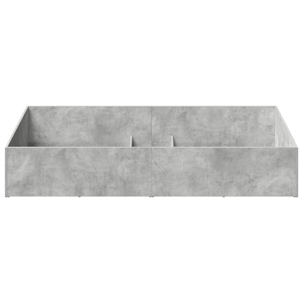 Sengeomkransning til justerbar sengebund Betongrå 70 x 200 cm