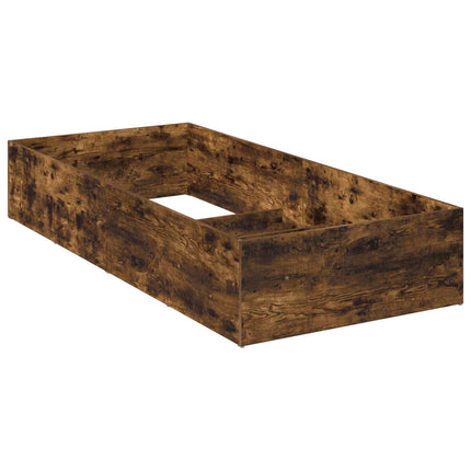 Sengeomkransning til justerbar sengebund Røget eg 70 x 200 cm