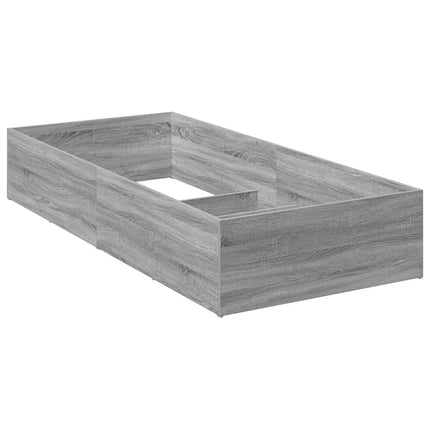 Sengeomkransning til justerbar sengebund Grå Sonoma 70 x 200 cm