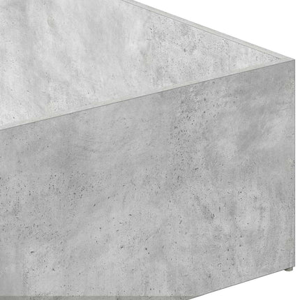 Sengeomkransning til justerbar sengebund Betongrå 90 x 200 cm