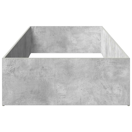 Sengeomkransning til justerbar sengebund Betongrå 90 x 200 cm