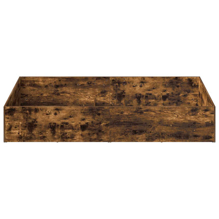 Sengeomkransning til justerbar sengebund Røget eg 100 x 190 cm