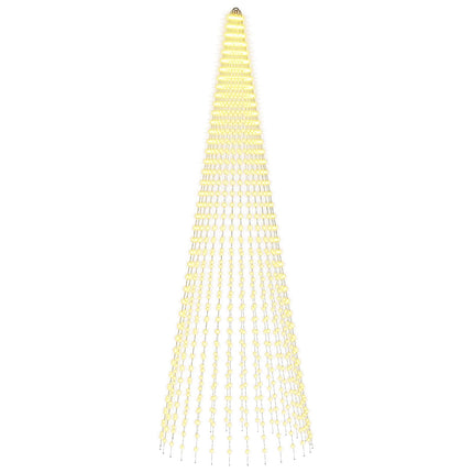 Juletræslys med spyd 1148 LED'er Varm hvid og Ø 140 x 400 cm