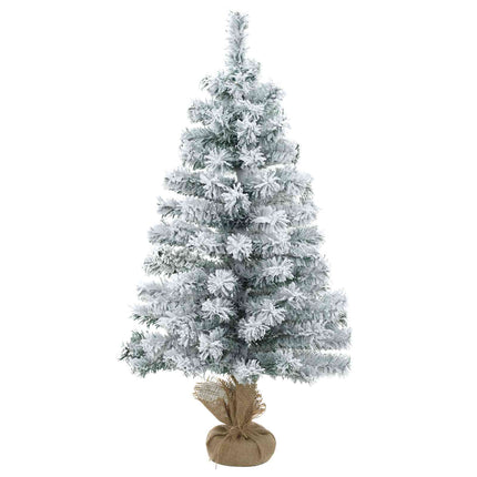 Mini-juletræssæt 90 cm PVC Grøn og Hvid