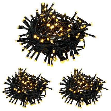 Mini-juletræssæt 90 cm 175 LED'er Varm hvid PVC og PE