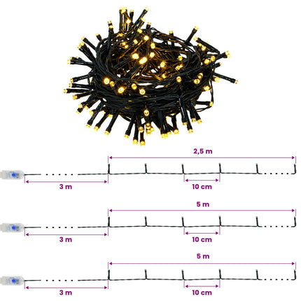 Mini-juletræssæt 90 cm 175 LED'er Varm hvid PVC og PE