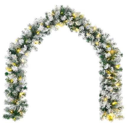 Mini-juletræssæt 120 cm 275 LED'er Varm hvid PVC Grøn og Hvid