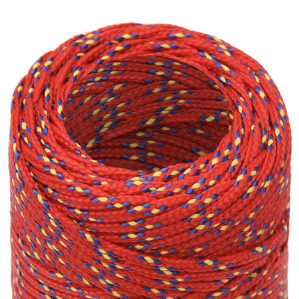 Multifunktionelt universaltov 2 mm 25 m Rød PP