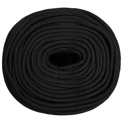 Multifunktionelt universaltov 6 mm 25 m Sort PP