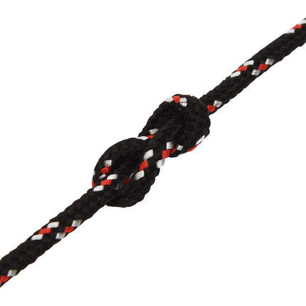 Multifunktionelt universaltov 5 mm 25 m Sort og rød PP