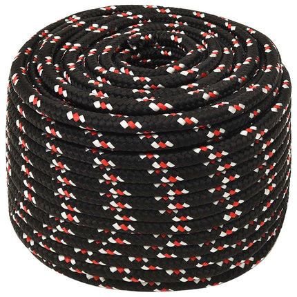 Multifunktionelt universaltov 16 mm 25 m Sort og rød PP