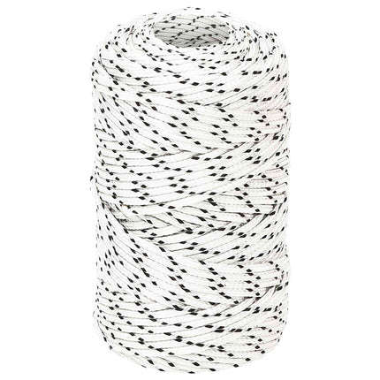 Multifunktionelt universaltov 2 mm 500 m Hvid Polyester