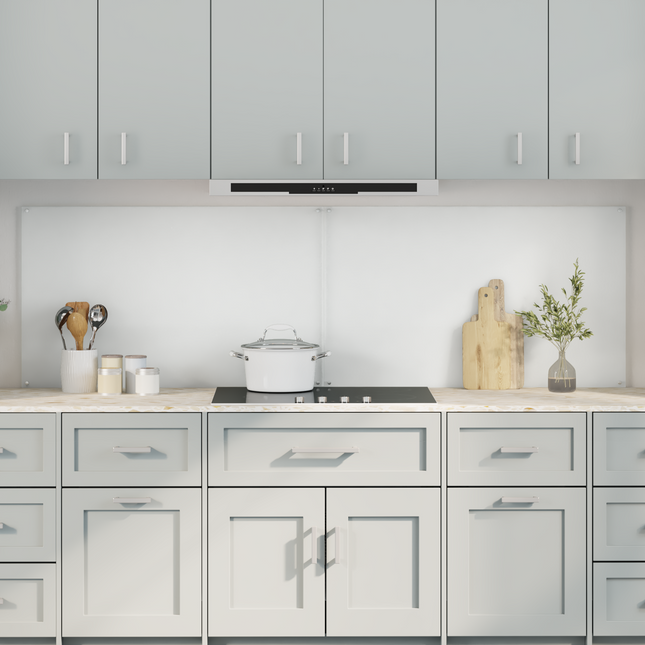 Køkkenbacksplash 2 pcs Transparent 100 x 60 cm hærdet glas