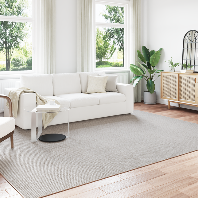 Områdetæpper Rektangulær LUGO Creme 280 x 200 cm Polyester