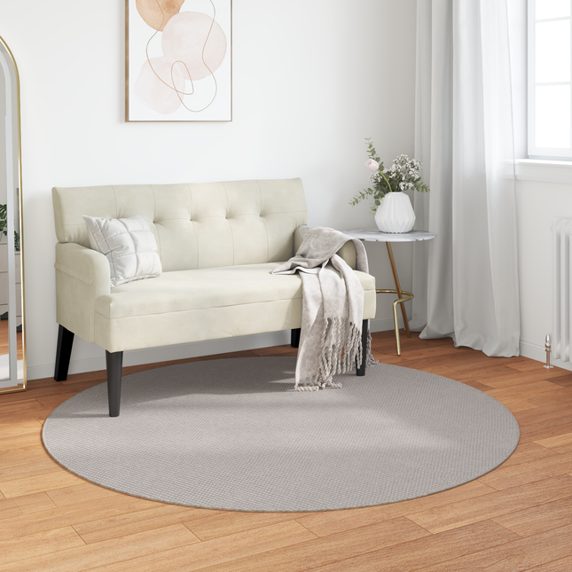 Områdetæpper Rund LUGO Creme Ø 120 CM Polyester