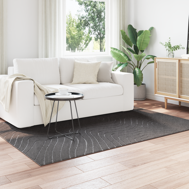 Områdetæpper PALMERAS Antracit 200 x 140 cm Polyester