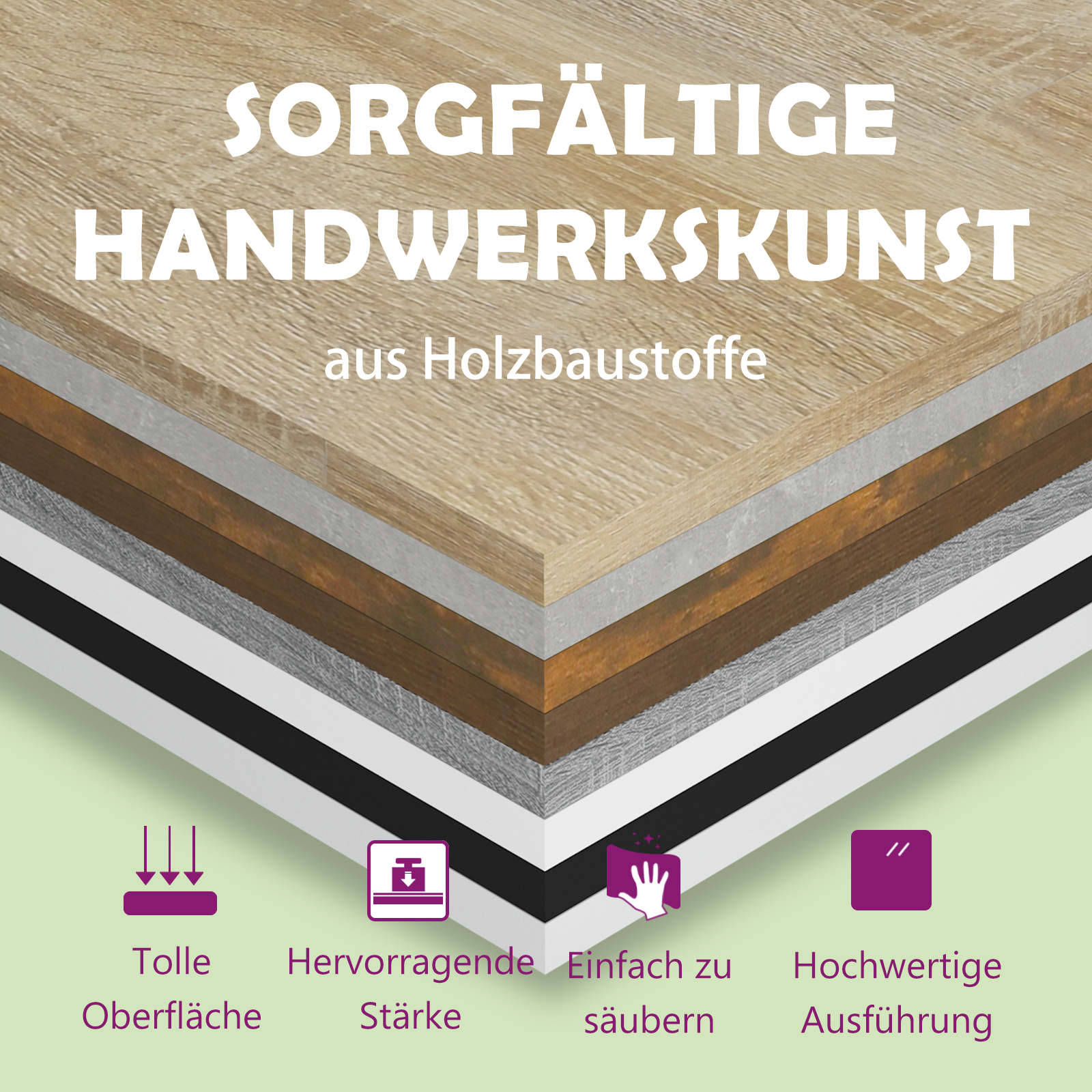 skænke 2 stk. 30x30x70 cm konstrueret træ betongrå